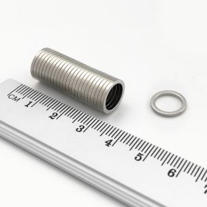 Inel magnet neodim 12-9x1 mm - N38