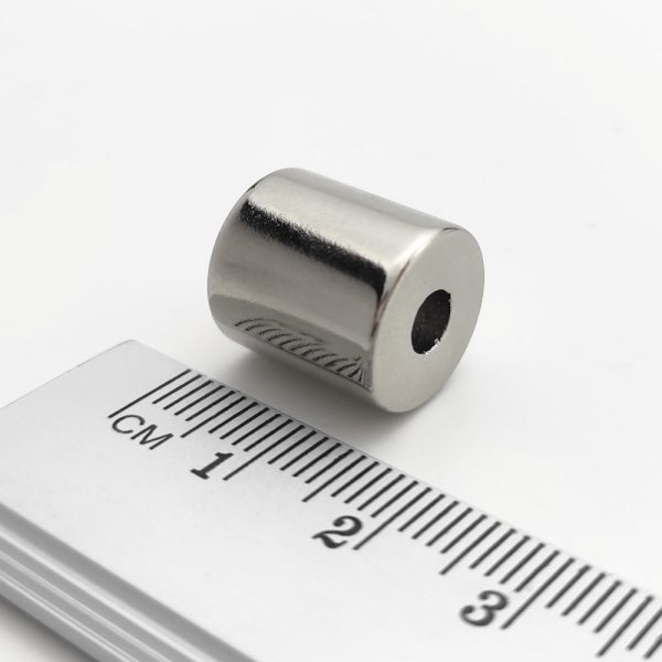 Magnet neodim cilindru 12,9-4,3 / 9,5x14 mm (magnetizare diametrală) - N42