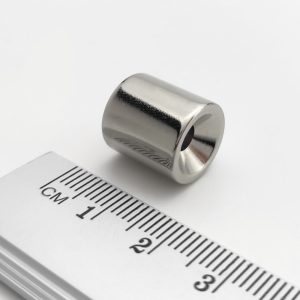 Inel magnet neodim 12,9-4,3 / 9,5x14 mm (magnetizare diametrală) - N42