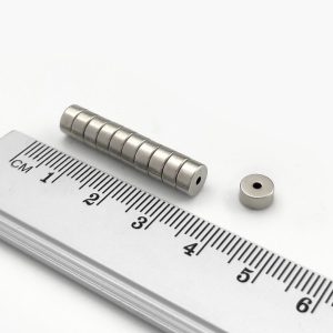 Inel magnet neodim 6-1,5x3 mm - N38