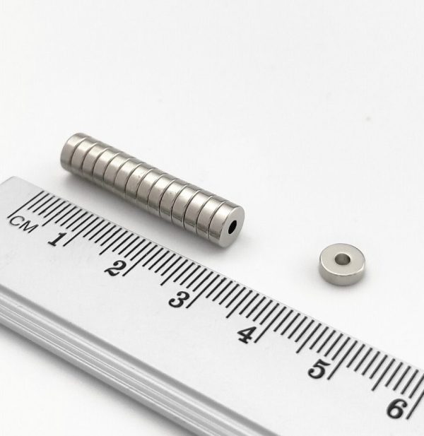 Inel magnet neodim 6-2x2 mm - N45