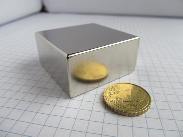 Magnet bloc neodim 40x40x20 mm - N38