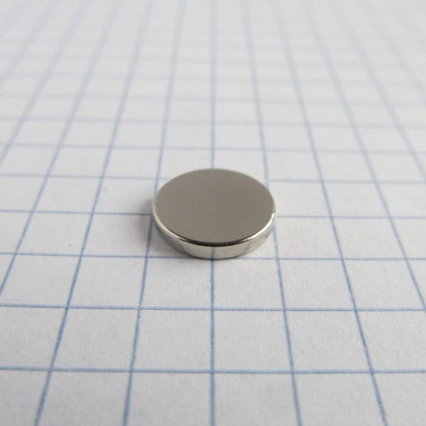 Magnet cilindric neodim 10x1,5 mm - N38