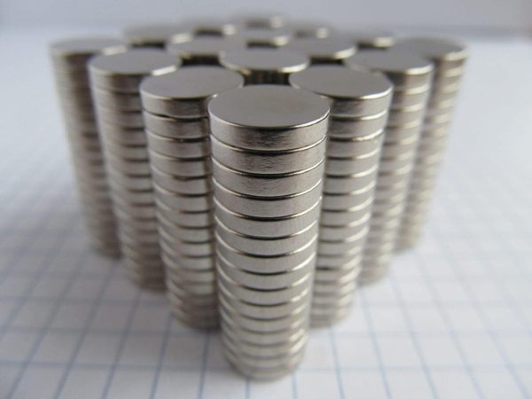 Magnet cilindric neodim 10x2 mm - N38