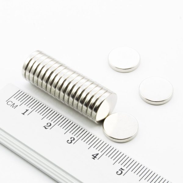 Magnet cilindric neodim 12x2 mm - N38