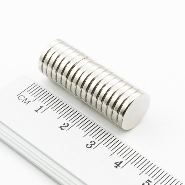 Magnet neodim cilindru 12x2 mm - N38