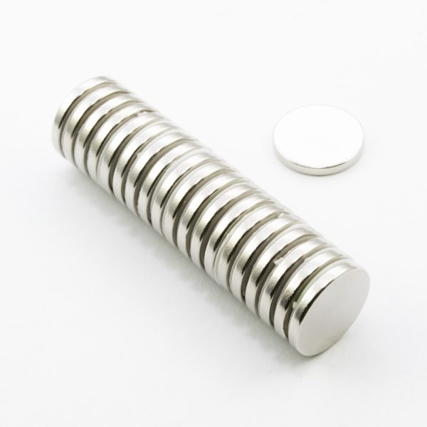 Magnet cilindric neodim 15x2 mm - N45