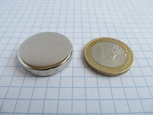 Magnet cilindric neodim 25x5 mm - N38