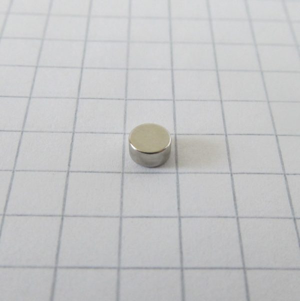 Magnet neodim cilindru 4x2 mm - N52