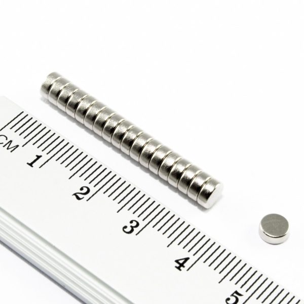 Magnet neodim cilindru 5x2 mm - N38