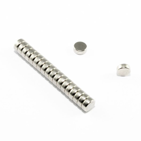 Magnet neodim cilindru 5x2 mm - N38