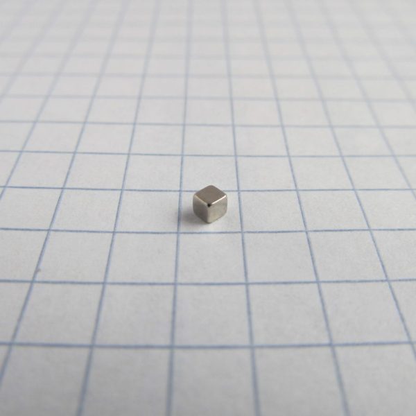 Magnet cubic neodim 2x2x2 mm - N38