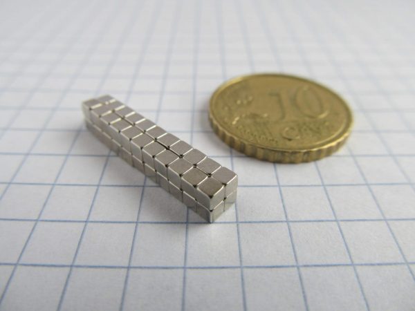 Magnet cubic neodim 2x2x2 mm - N52