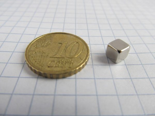 Magnet cubic neodim 5x5x5 mm - N35