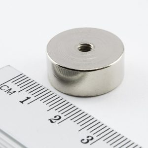Magnet oală cu filet interior 19x8 mm