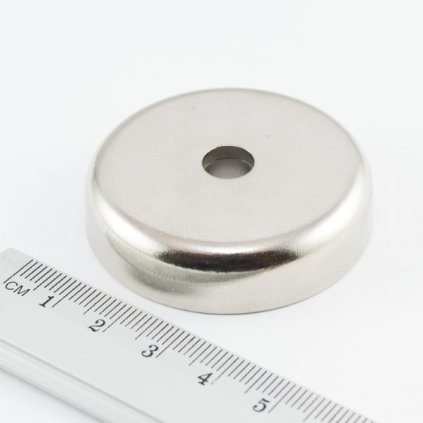 Magnet oală cu orificiu pentru șurub 48x11,5 mm