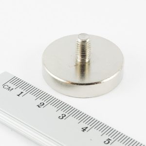 Magnet oală cu știft filetat 32x7 mm