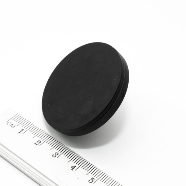 Magnet oală cu știft filetat 43x6 mm acoperit cu cauciuc