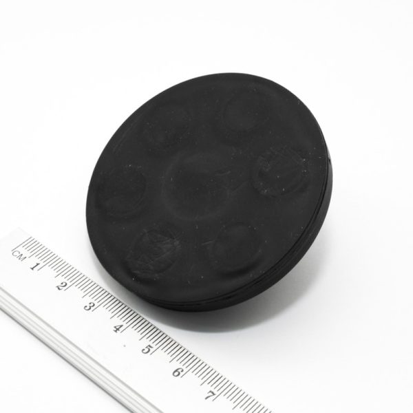 Magnet oală cu știft filetat 66x8,5 mm acoperit cu cauciuc