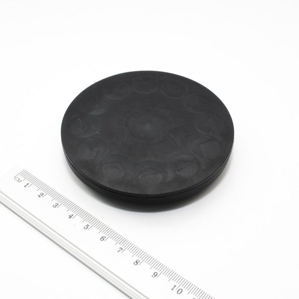 Magnet oală cu știft filetat 88x8,5 mm acoperit cu cauciuc