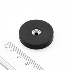 Magnet pentru oală cu filet interior 31x6 mm acoperit cu cauciuc