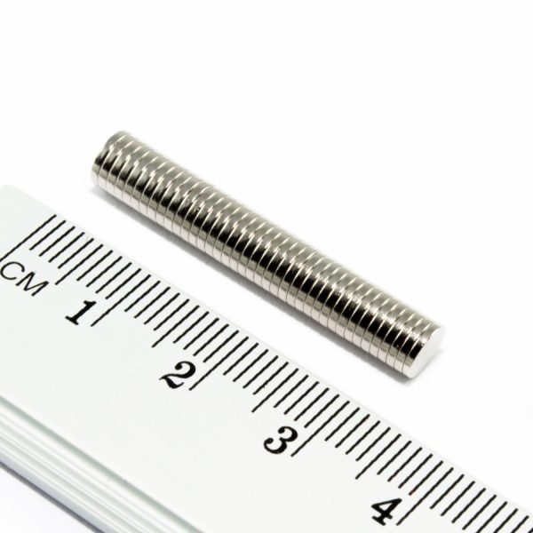 Cilindru magnet neodim 4,9x0,8 mm - N52