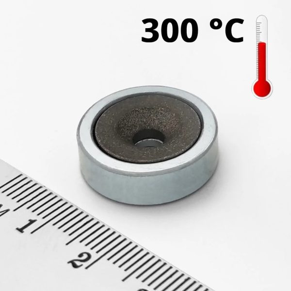 Magnet cu orificiu pentru șurub 20x6 mm (SmCo)