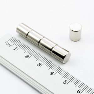 Cilindru cu magnet de neodim 8x10 mm - N38