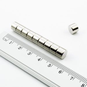 Cilindru cu magnet de neodimiu 8x6 mm - N38