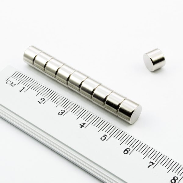Cilindru cu magnet de neodimiu 8x6 mm - N38