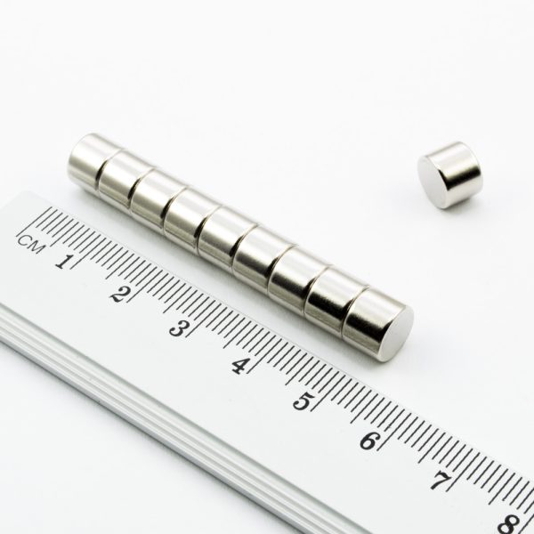 Magnet neodim cilindru 8x6 mm - N38