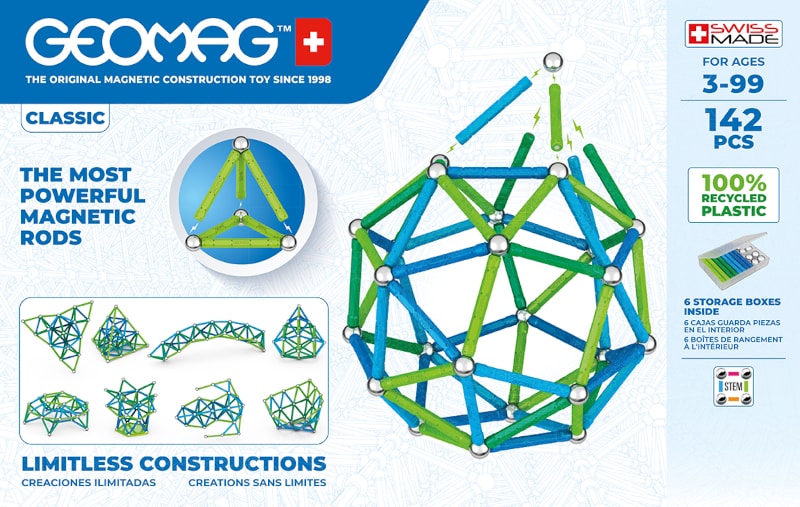 Set de construit Geomag Classic 142 buc