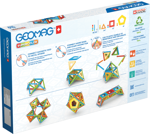 Kit de construcție Geomag Supercolor 114 buc