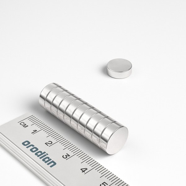 Magnet neodim cilindru 12×4 mm