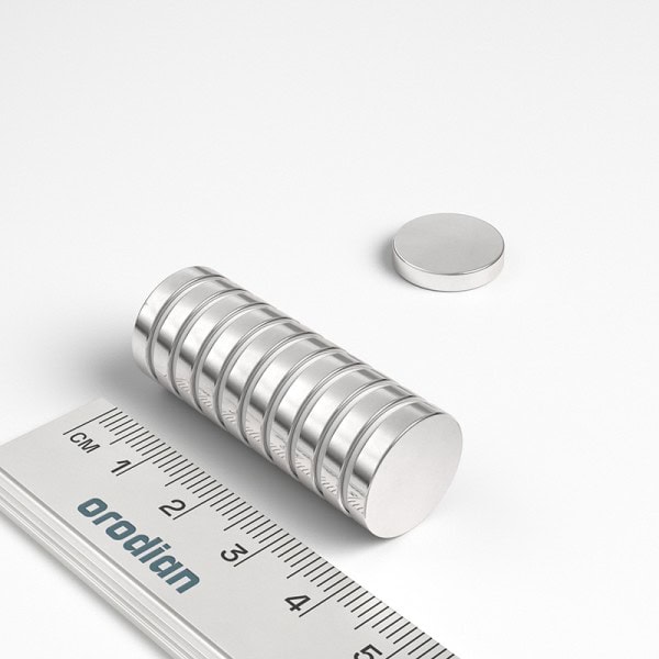 Magnet neodim cilindru 15×3 mm
