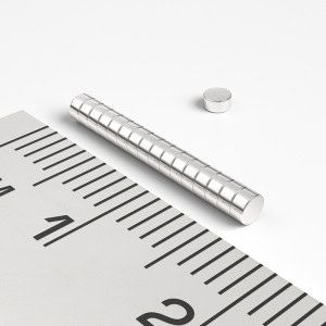 Magnet neodim cilindru 2×1 mm