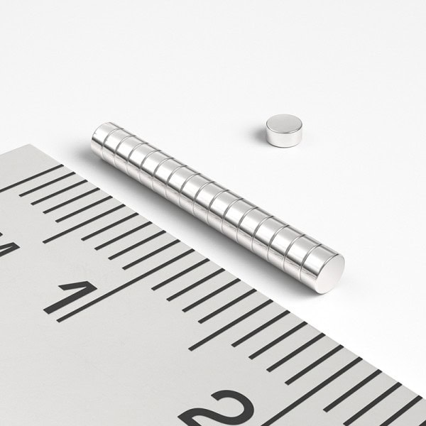 Magnet neodim cilindru 2×1 mm
