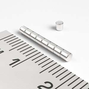Magnet neodim cilindru 2×2 mm