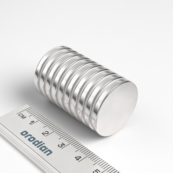 Magnet neodim cilindru 25×3 mm
