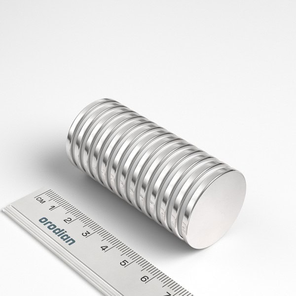 Magnet neodim cilindru 30×3 mm