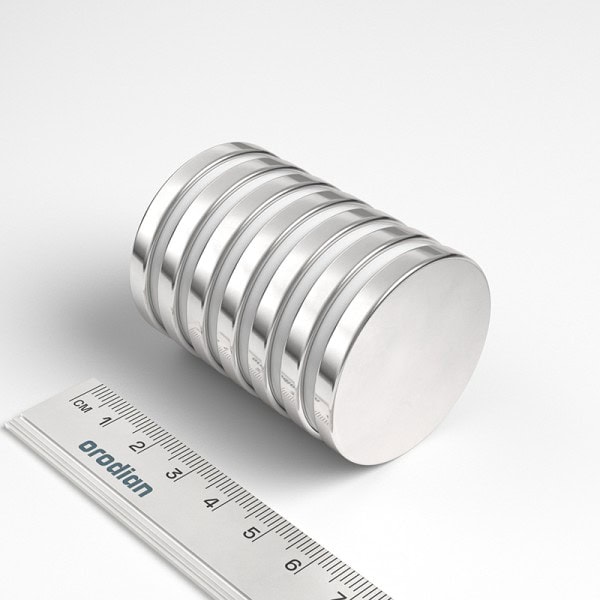 Magnet neodim cilindru 40×5 mm