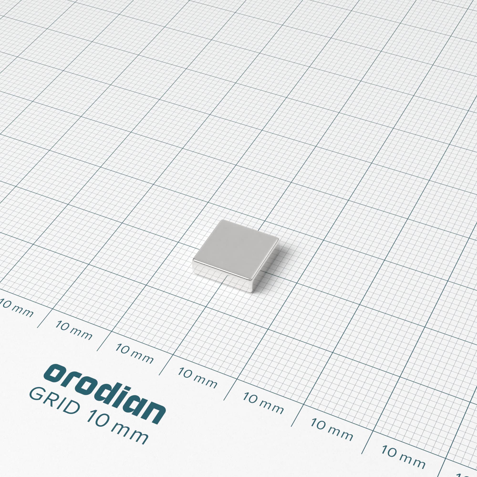 Magnet neodim bloc 10×10×3 mm – N38 - imagine 2