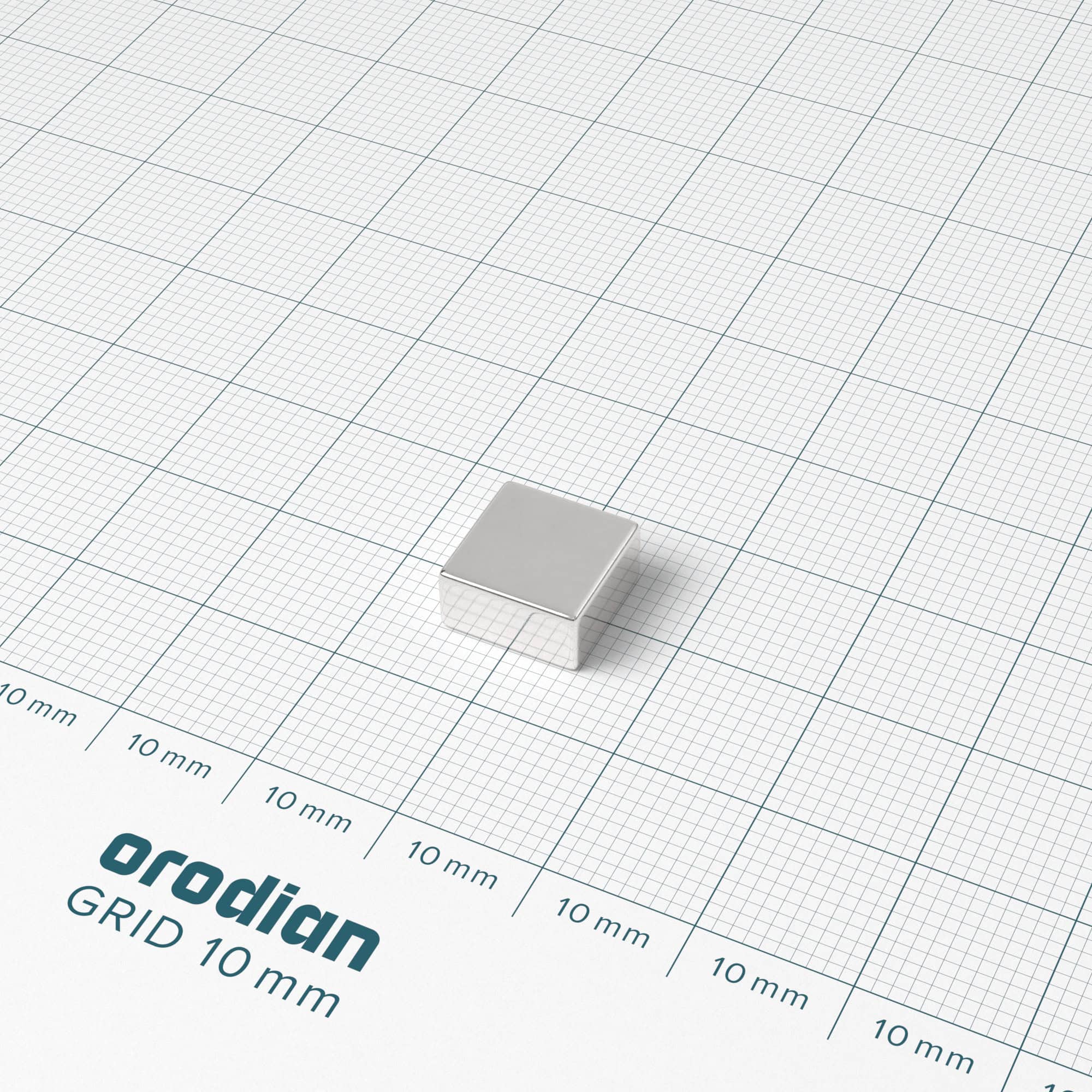 Magnet neodim bloc 10×10×5 mm – N42 - imagine 2