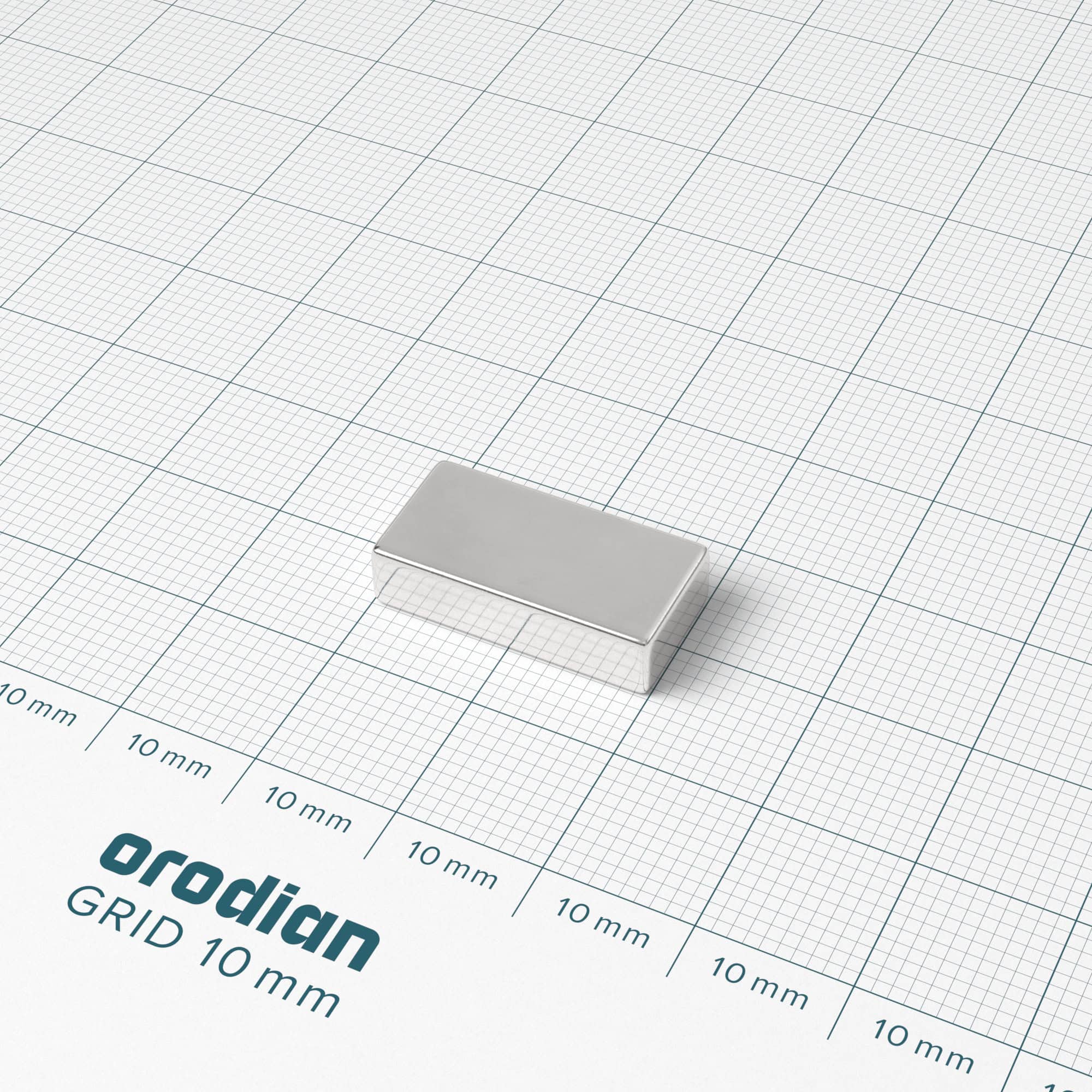 Magnet neodim bloc 20×10×5 mm – N35 - imagine 2