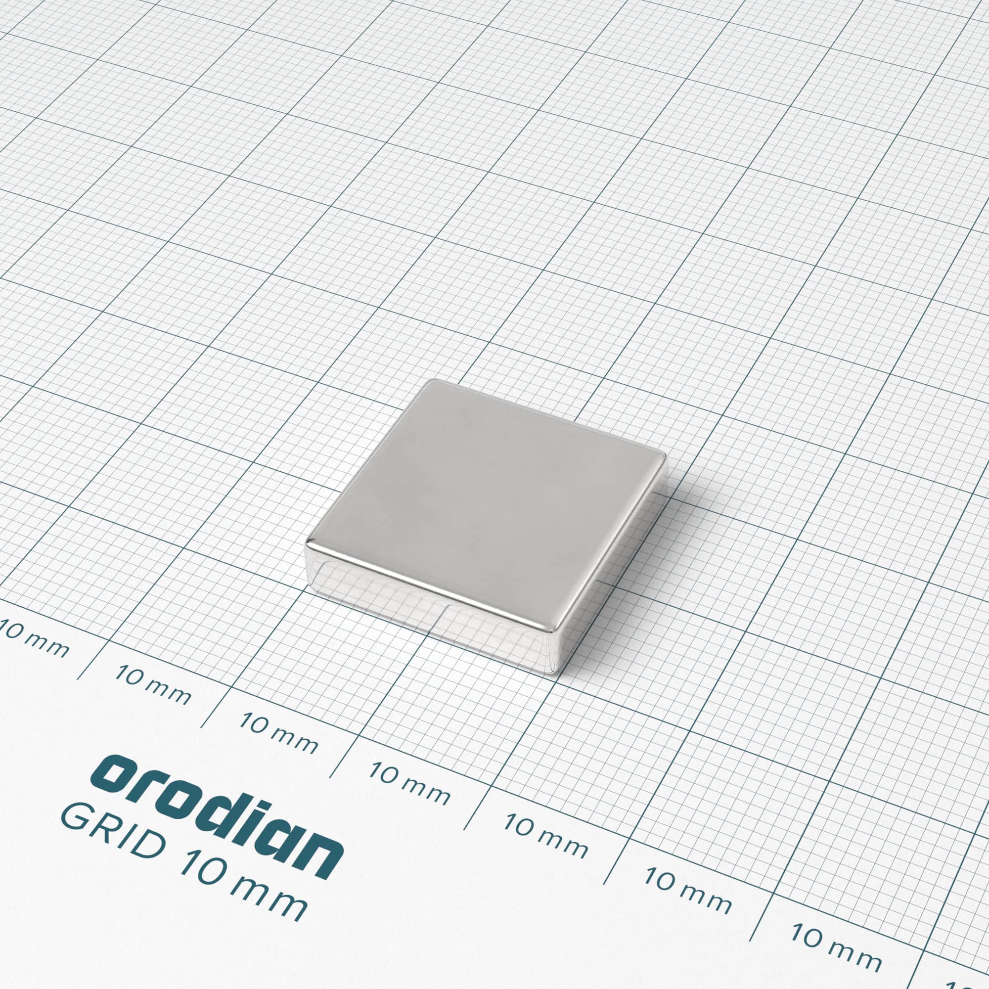 Magnet neodim bloc 20×20×5 mm – N38 - imagine 2