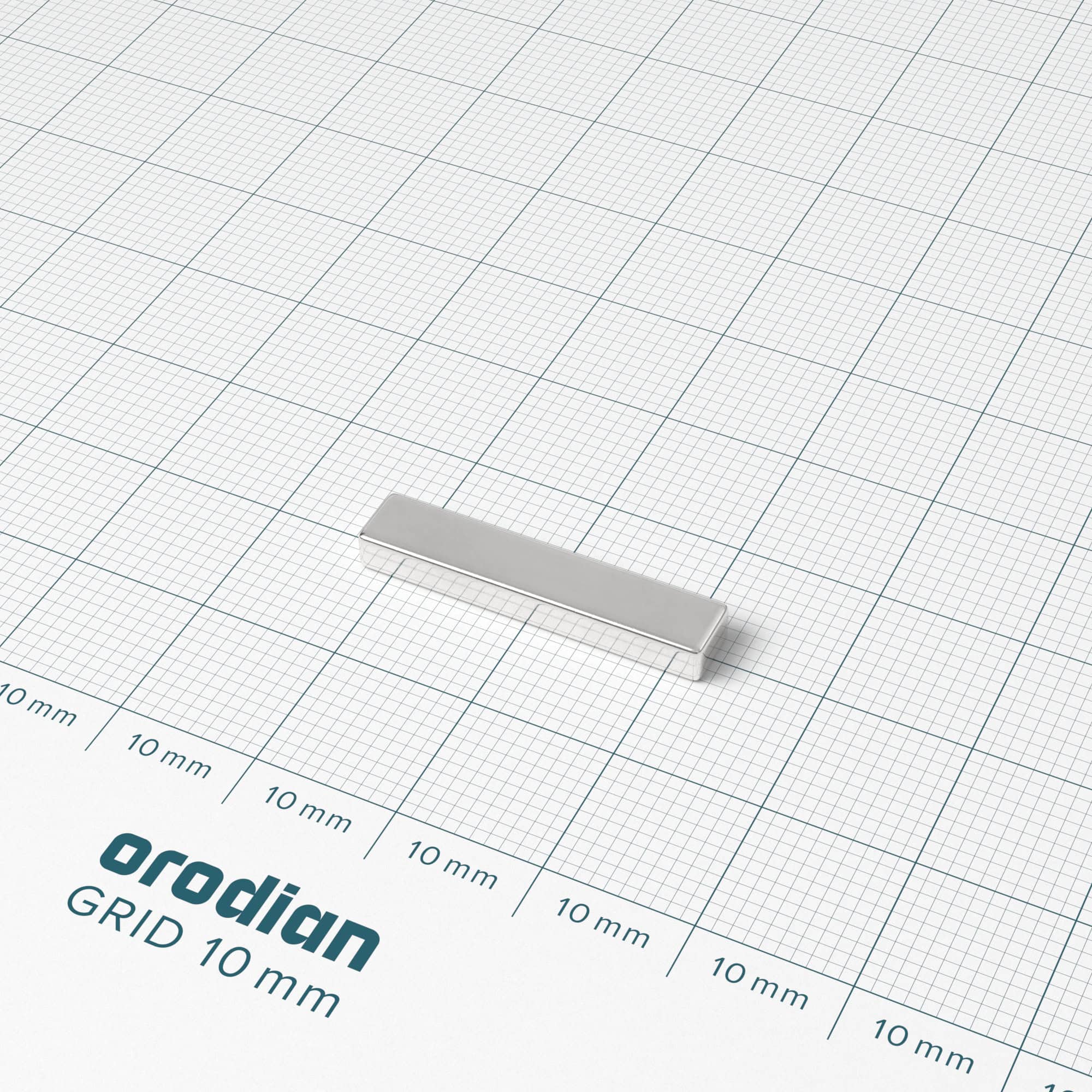 Magnet neodim bloc 25×5×3 mm – N38 - imagine 2