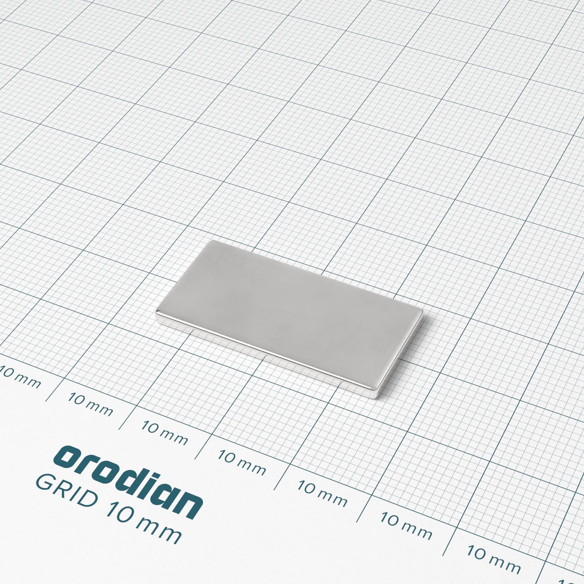 Magnet neodim bloc 30×15×2 mm – N38 - imagine 2