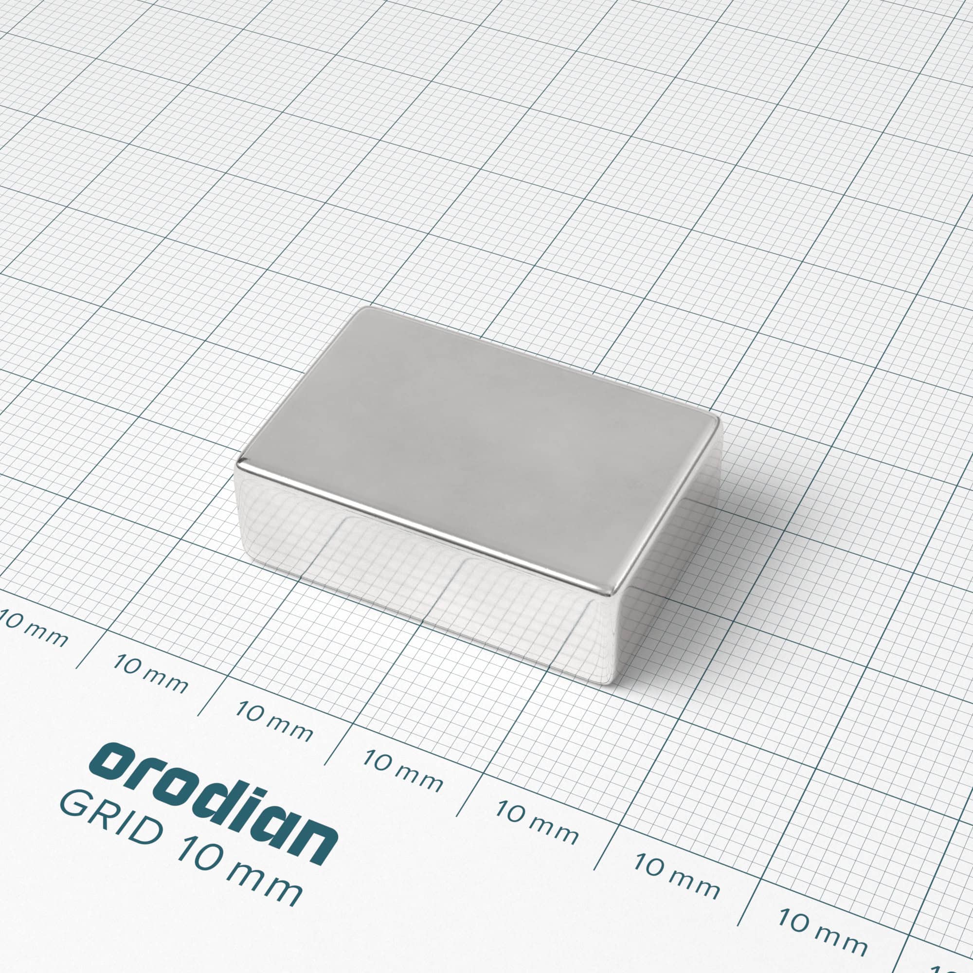 Magnet neodim bloc 30×20×10 mm – N38 - imagine 2
