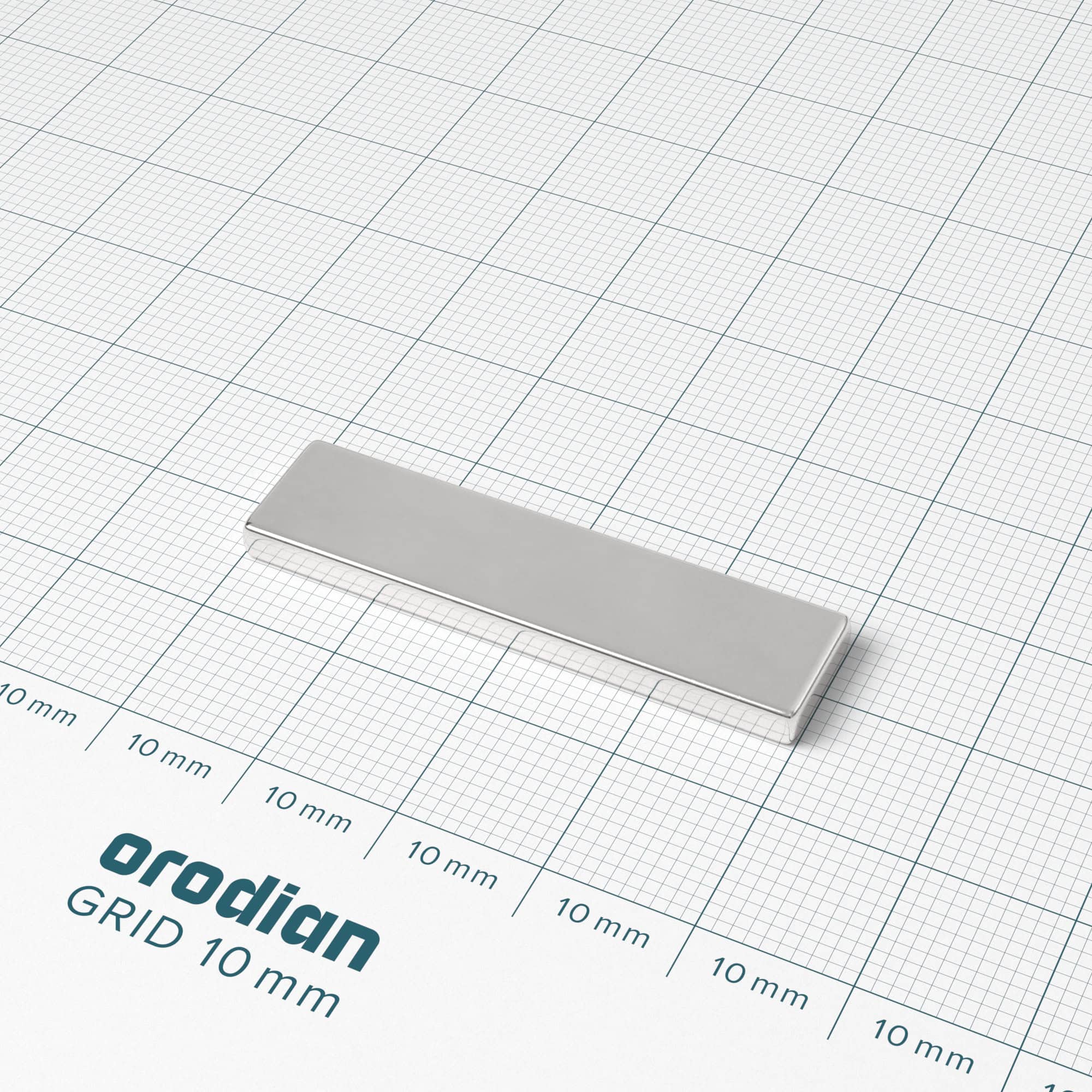 Magnet neodim bloc 40×10×3 mm – N38 - imagine 2