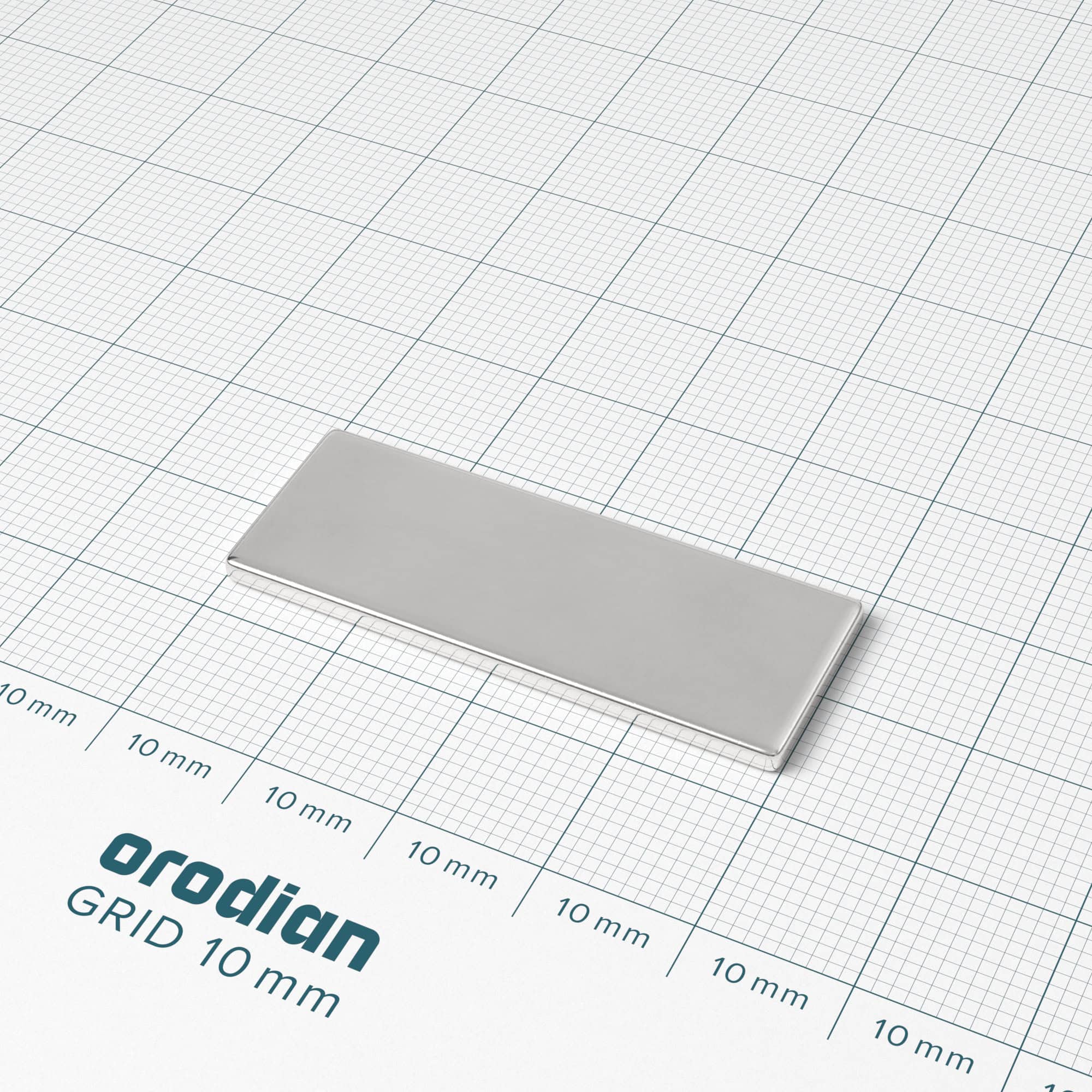 Magnet neodim bloc 40×15×2 mm – N38 - imagine 2